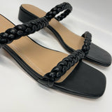 Sincerely Jules Size 10 Women's Black Braided Strappy Sandals