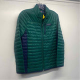 Vineyard Vines Women's Size L Green-Navy Stripe Puffer Jacket