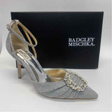 Badgley Mischka Size 10 Women's Silver Shimmer High Heel Shoes