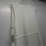 Haven Well Within Size Xl Women's White Solid Sleeveless Maxi Fit & Flare Dress