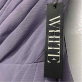 White By Vera Wang Size 6-S Women's Periwinkle Solid Strapless Dress