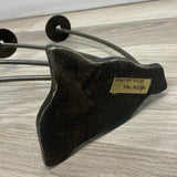 Gray-Copper Metal Candelabra Handcrafted by Ivan McLean c2000