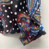 Joni B. Women's Size S Black-Multi Pattern Button Up Jacket