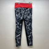 Adidas Size M Women's Black-Multi Pattern Leggings Activewear Pants