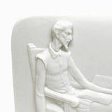 Lladro Collectors Society White Bisque Plaque Don Quixote 3D Relief 1985
