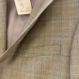 Daniel Cremieux 40 Men's Tan-Multicolor Wool Plaid Men's Jacket