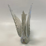 Winged Horse Shaped Figurine Iridescent Art Glass