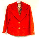 Plenty By Tracy Reese - Anthropologie Size S- M Red Embossed Jacket