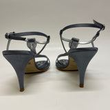 Rampage Size 9.5 Women's Gray Solid High Heel Strapy Sandals