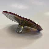 Brown-Multi Hand Blown Glass Card Holder