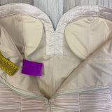 Daisy Women's Size M-L Blush Pleated Fabric Strapless Dress