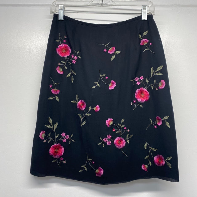 Womens black 2025 floral pencil skirt