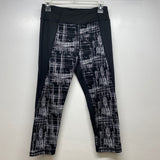 Calvin Klein Women's Size M Black-Gray Pattern Capri Activewear Pants
