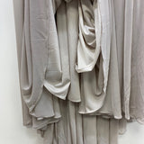 Halston Heritage Size M Women's Blush Solid Maxi-Sleeveless Dress