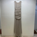 Halston Heritage Size M Women's Blush Solid Maxi-Sleeveless Dress