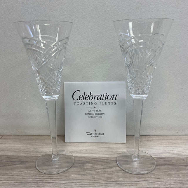 Waterford Crystal Champagne Glasses / Toasting Champagne Flutes