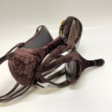 Style & CO Size 9 Women's Brown Beaded High Heel Sandals