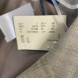 Daniel Cremieux 40 Men's Tan-Multicolor Wool Plaid Men's Jacket