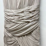 Halston Heritage Size M Women's Blush Solid Maxi-Sleeveless Dress