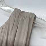 Halston Heritage Size M Women's Blush Solid Maxi-Sleeveless Dress