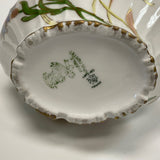 Limoges White-Multicolor Hand Painted Porcelain Basket