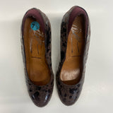 Donald J Pliner Size 7.5 Women's Brown Animal Print Heel Shoes