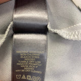 Liz Claiborne Women's Size M Gray-White Floral Empire Waist Blouse