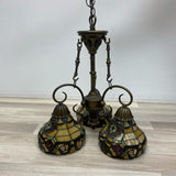 Tiffany style multicolor Glass Celing Chandelier Lamp