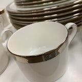 Lenox Classic Collection Jewel Platinum Fine Bone China Dinnerware for 8
