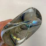 Unicorn Shaped Figurine Iridescent Hand Blown Art Glass