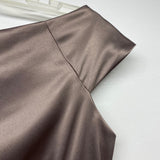 Patra Size 4 Women's Brown Solid Sleeveless Dress