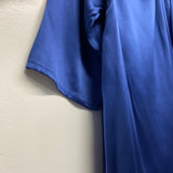 Never a Wallflower Size M Women's Blue Solid 3/4 Sleeve Blouse