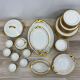 Haviland - limoge White-Gold Porcelain Dinnerware