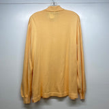 Cellini Men's Size L Peach Knit Cotton Solid Men's Long Sleeve Shirt