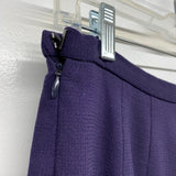 Worth Size 8 Women's Purple Solid Trouser Pants