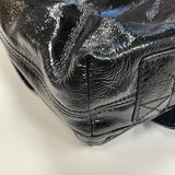 Michael Kors Black Patent Leather Solid Satchel Handbag