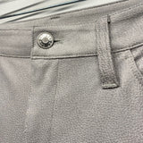 Chico's Size 2 Women's Light Gray Animal Print Straight Leg Jeans