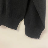 Jhane Barnes Men's Size L Black Knit Wool Blend Solid Men's Long Sleeve Shirt