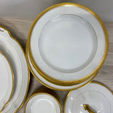 Haviland - limoge White-Gold Porcelain Dinnerware