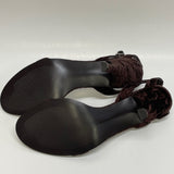 Style & CO Size 9 Women's Brown Beaded High Heel Sandals