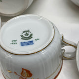 Royal Copenhagen White-Coral Fine China Tea Set