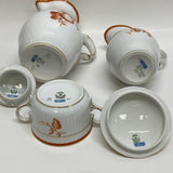 Royal Copenhagen White-Coral Fine China Tea Set