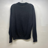 Jhane Barnes Size L Charcoal Knit Wool Blend Textured Men's Men's Sweater