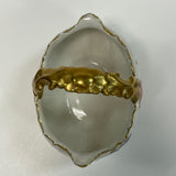 Limoges White-Multicolor Hand Painted Porcelain Basket