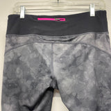 MPG Size M Women's Gray Pattern Capri Leggings Activewear Pants