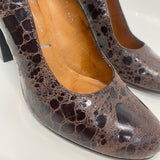 Donald J Pliner Size 7.5 Women's Brown Animal Print Heel Shoes