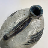 Gray Signed Pottery Vase