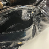 Michael Kors Black Patent Leather Solid Satchel Handbag