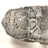 Betsey Johnson Tan-Black Leather Animal Print Satchel Handbag