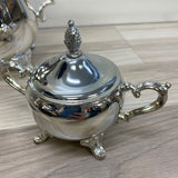 International Silver 4-Piece Round Silver-Plated Tea Set